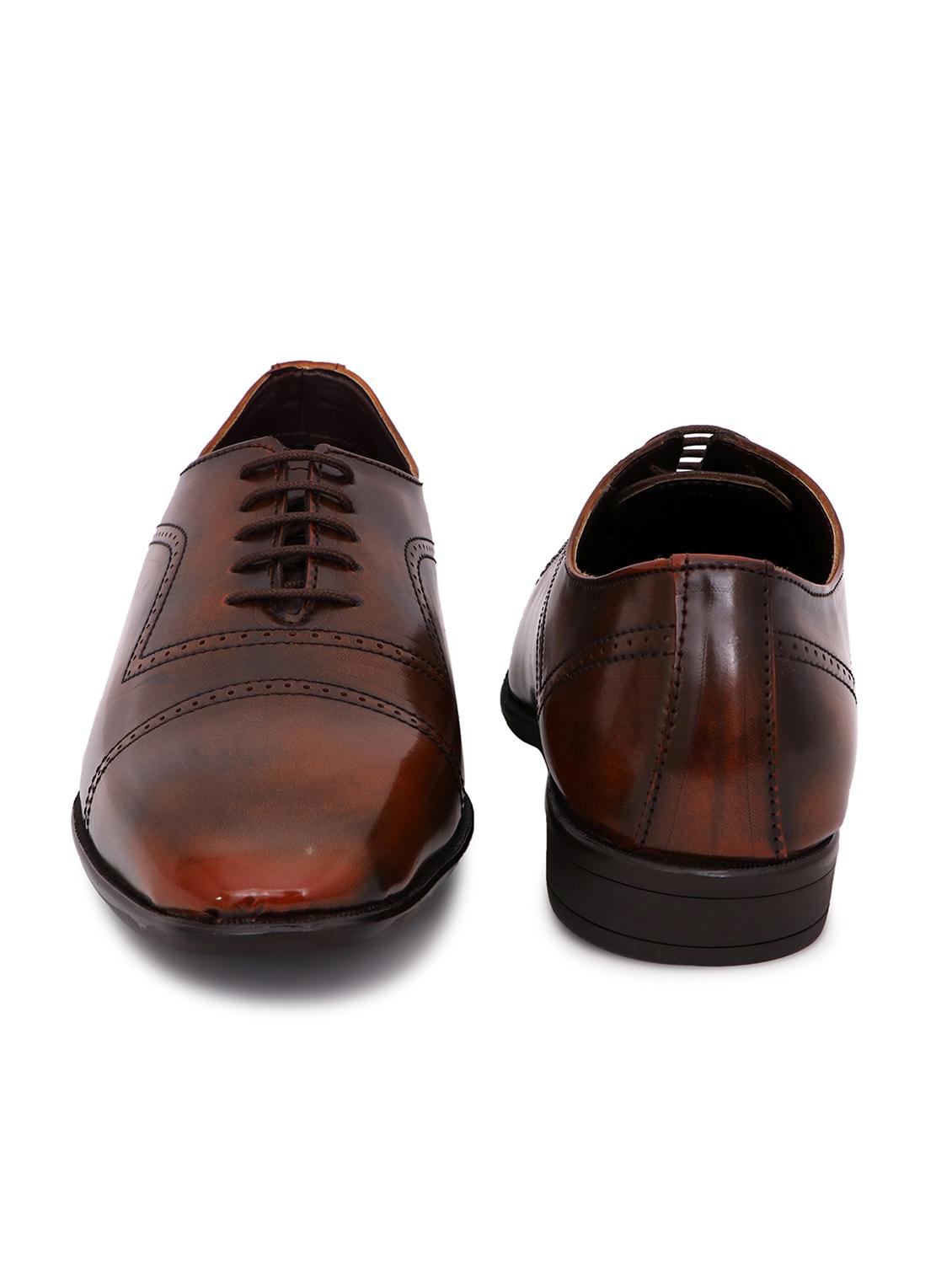 tan synthetic & mesh laceup brouges - 18395010 - Standard Image - 2