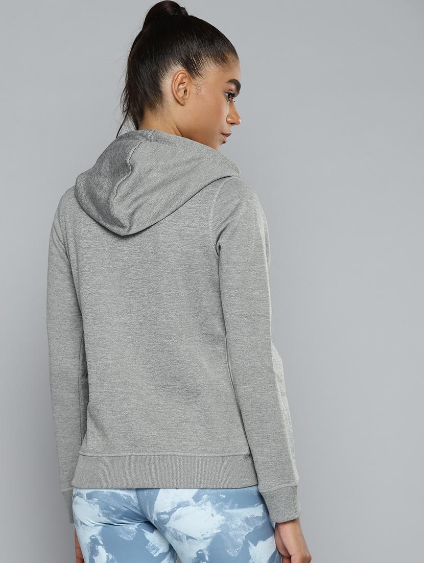 long sleeved solid hooded jacket - 18395156 - Standard Image - 2