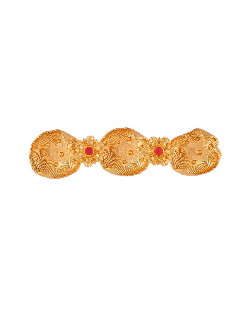 gold plated embellished hair barrette accessory - 18395664 -  Standard Image - 2