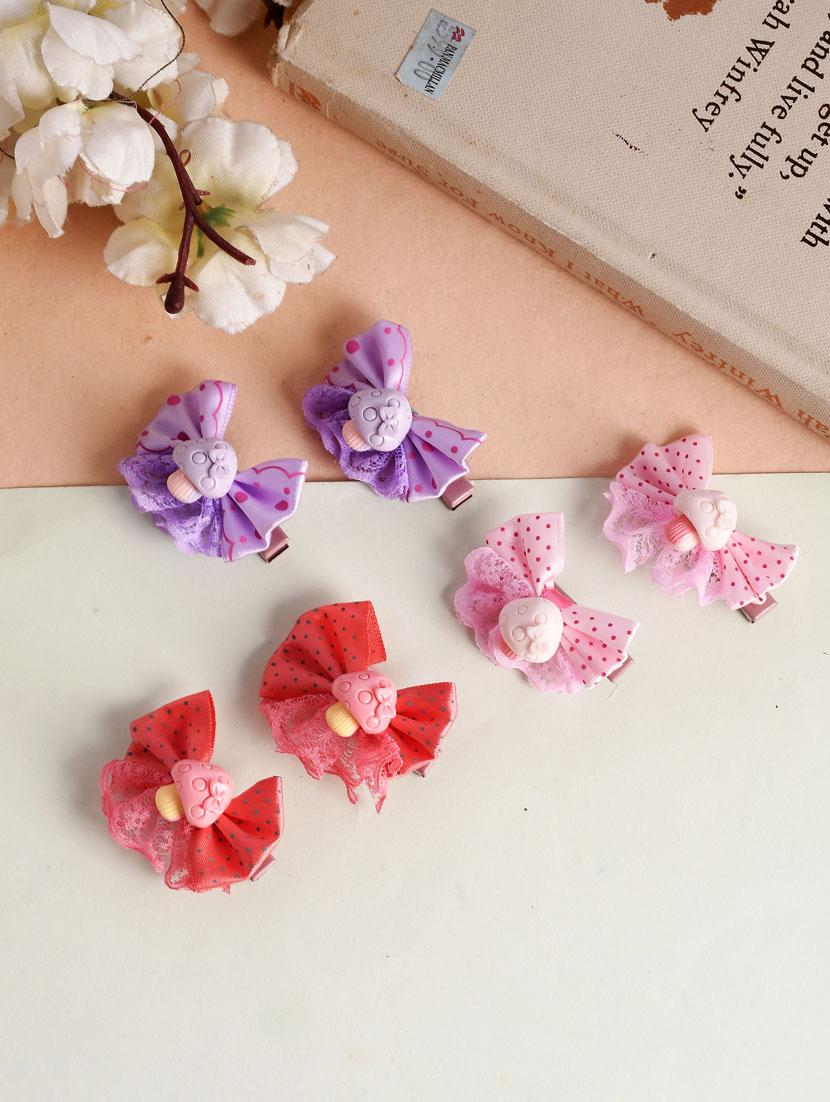 set of 6 lace mushroom alligator hair clip set - 18395692 - Zoom Image - 0