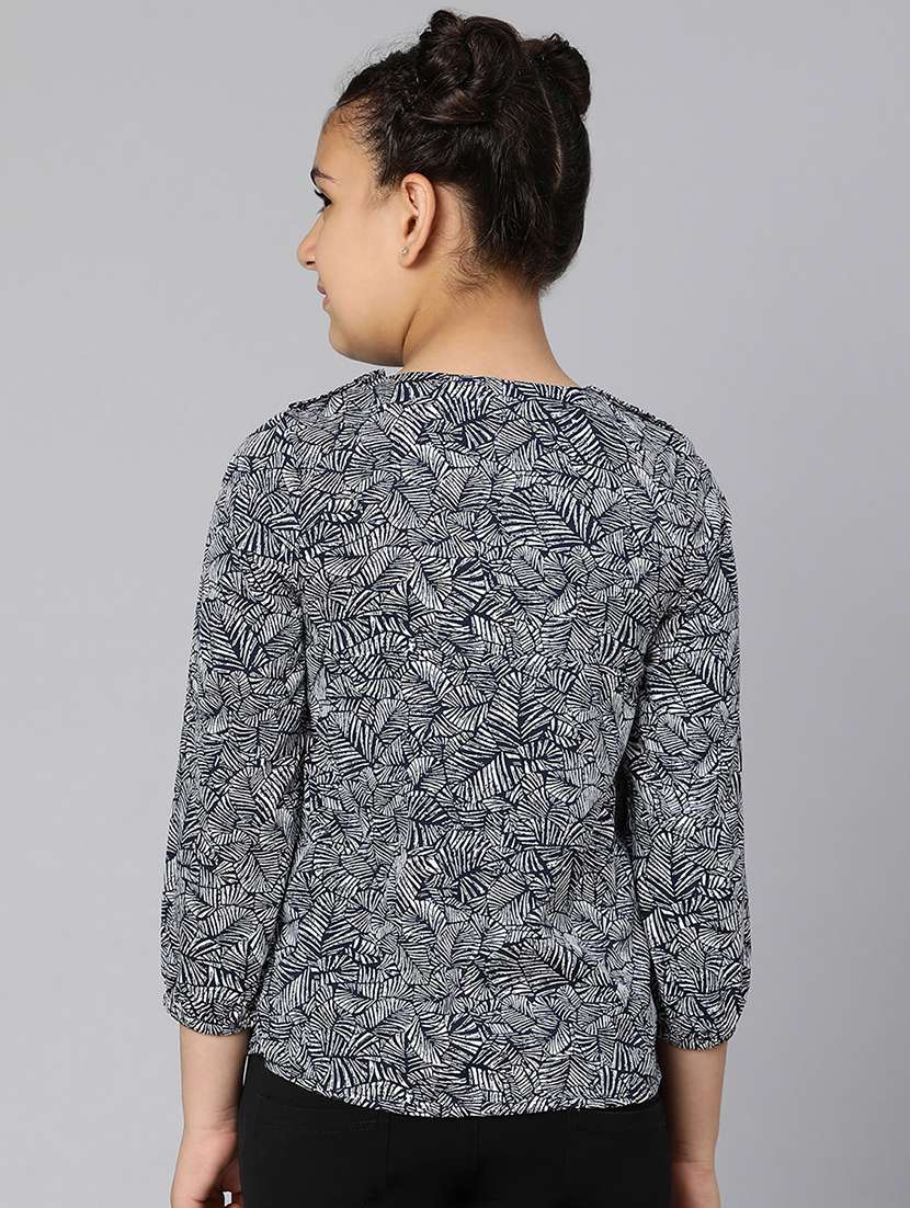 girls round neck top - 18395709 - Standard Image - 2