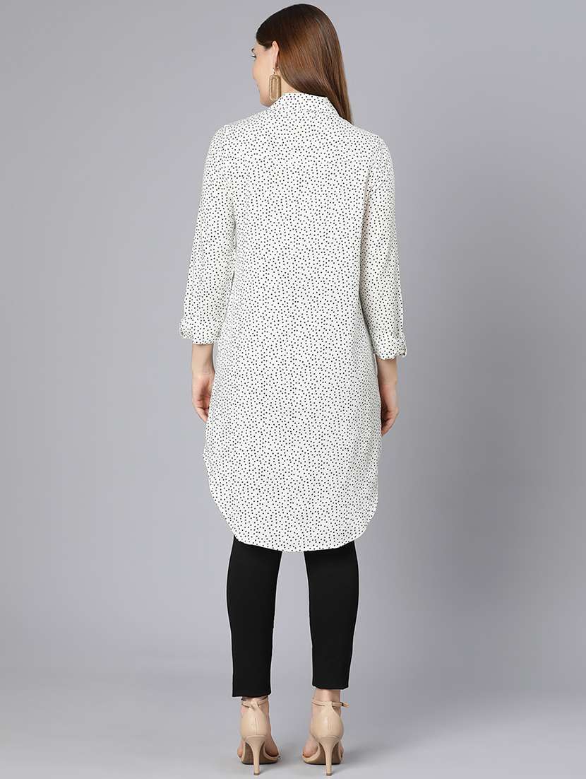 long sleeved printed tunic - 18395802 - Standard Image - 2