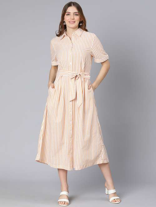 women's shirt striped dress - 18395821 - Standard Image - 0