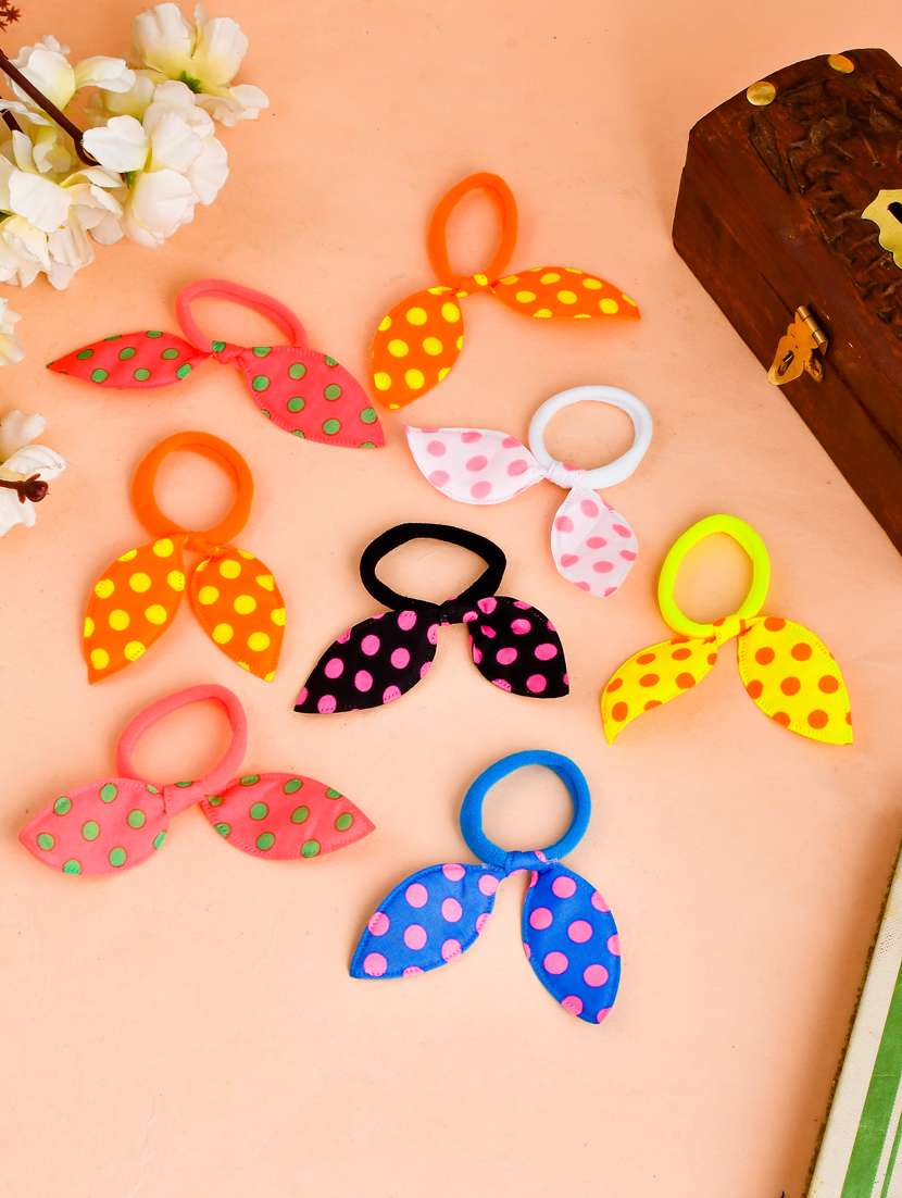 set of 8 colorful rubberbands