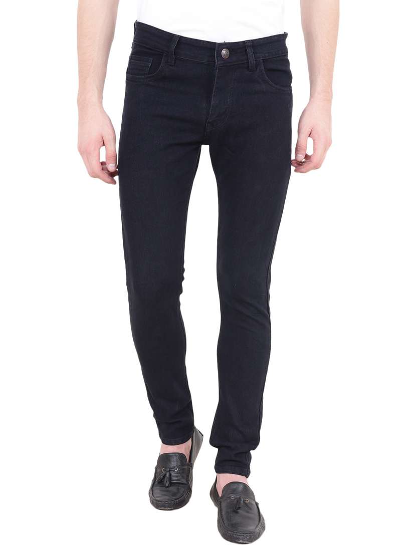 mens slim fit plain jeans
