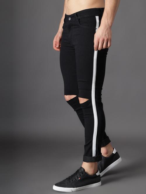 mens slim fit slash knee jeans - 18396064 -  Standard Image - 0