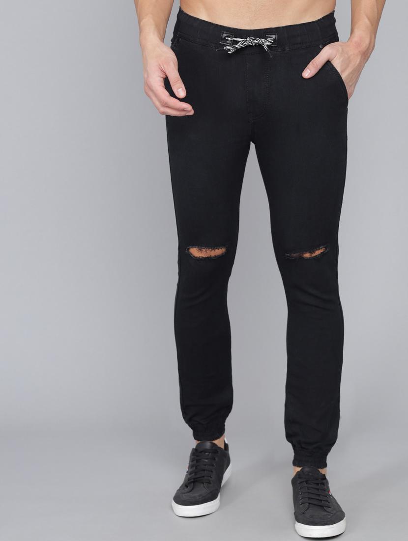 mens jogger slash knee jeans - 18396072 -  Zoom Image - 0