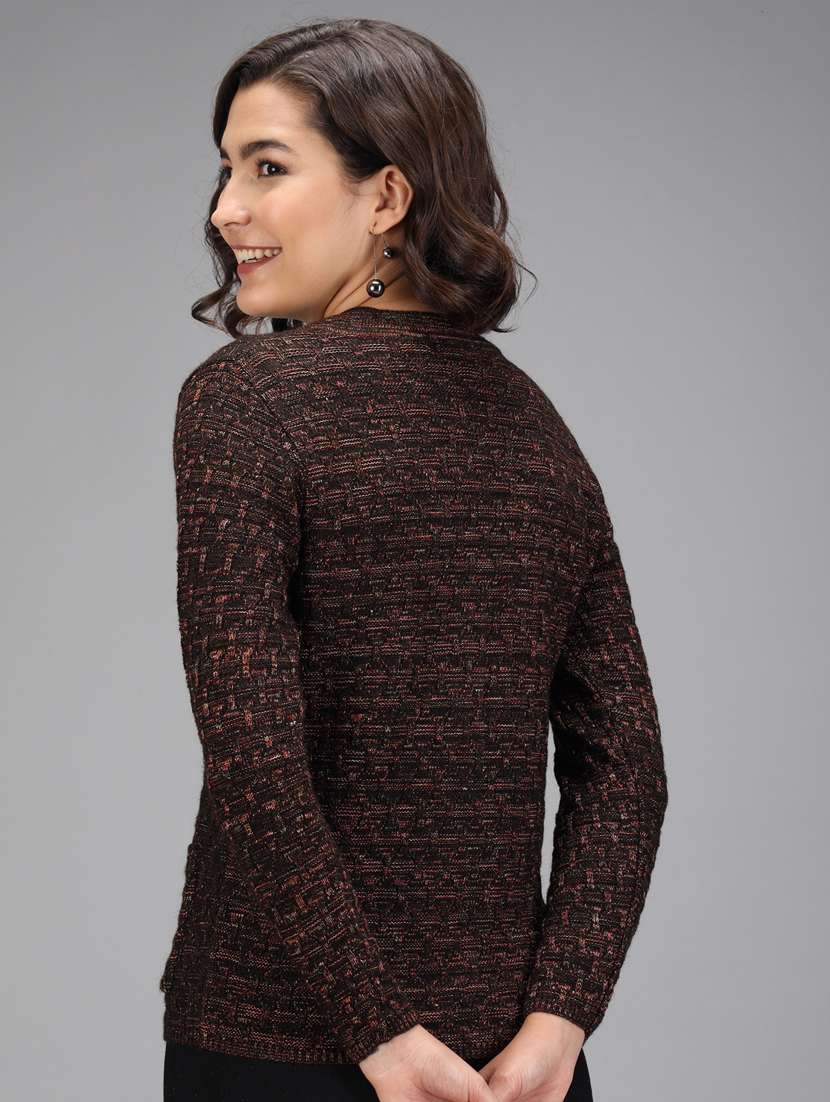 long sleeved solid cardigan - 18396137 - Standard Image - 2