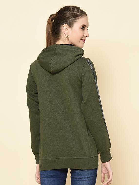 hooded neck printed sweatshirt - 18396189 - Standard Image - 2