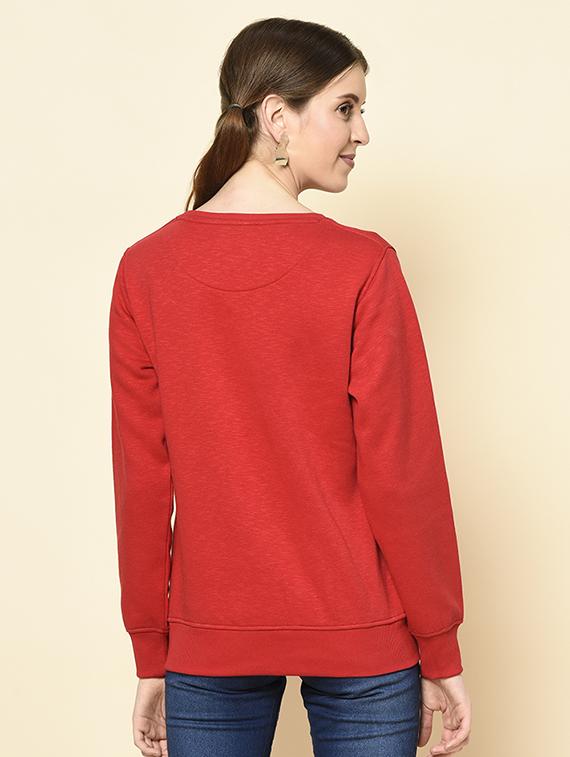 round neck printed sweatshirt - 18396211 - Standard Image - 2