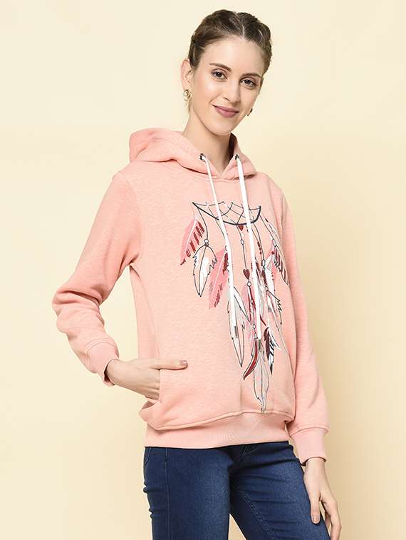 hooded neck printed sweatshirt - 18396216 -  Standard Image - 2