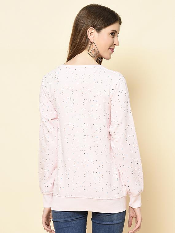 hooded neck printed sweatshirt - 18396217 - Standard Image - 2