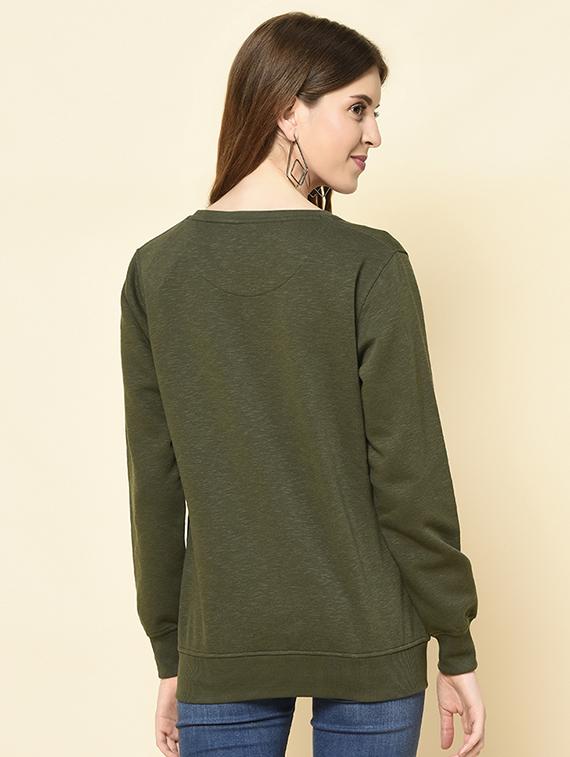 round neck printed sweatshirt - 18396230 - Standard Image - 2