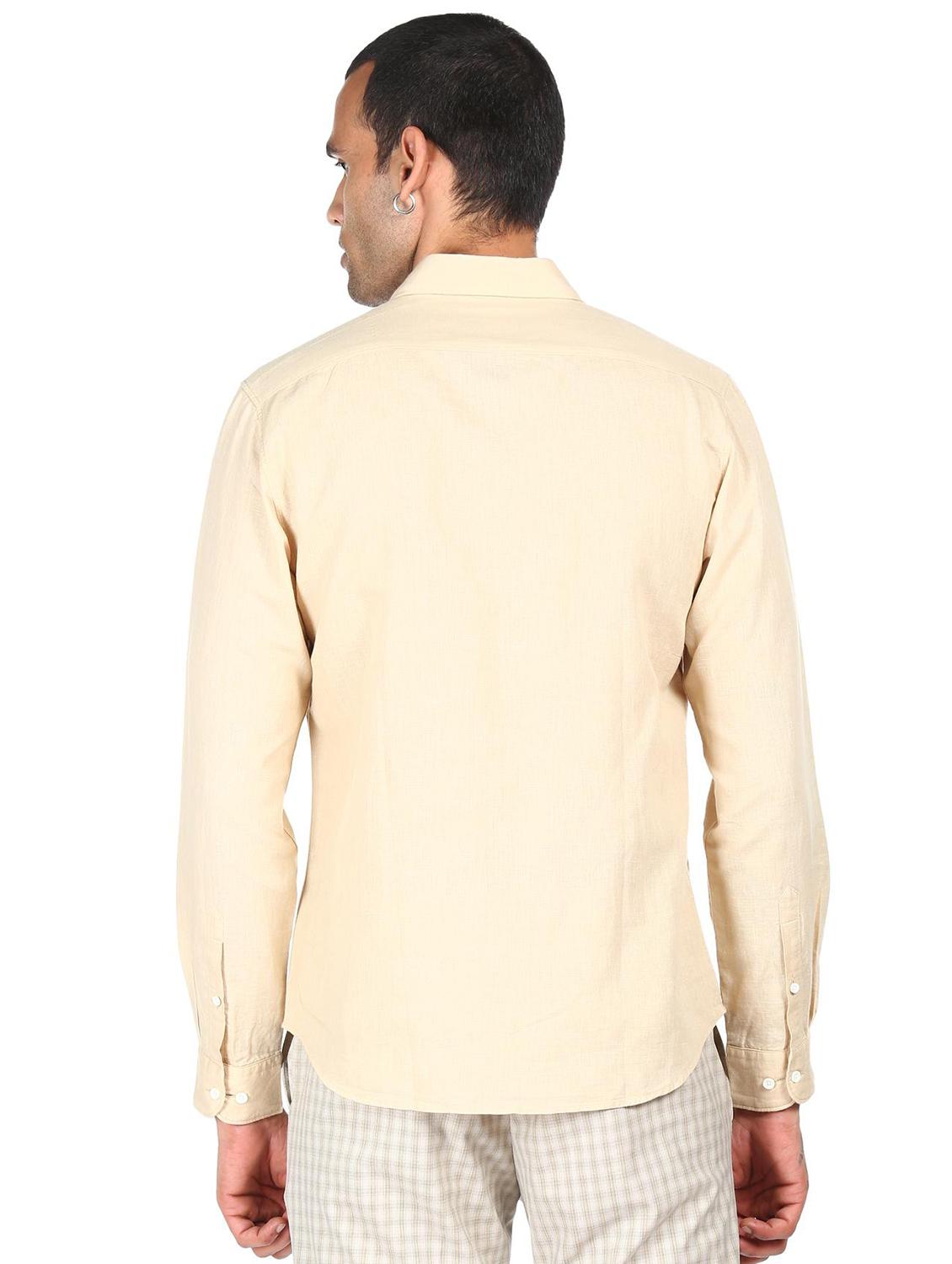 mens solid casual shirt - 18396363 - Standard Image - 2