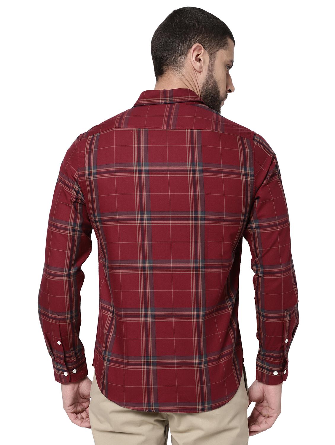 mens checks casual shirt - 18396380 - Standard Image - 2