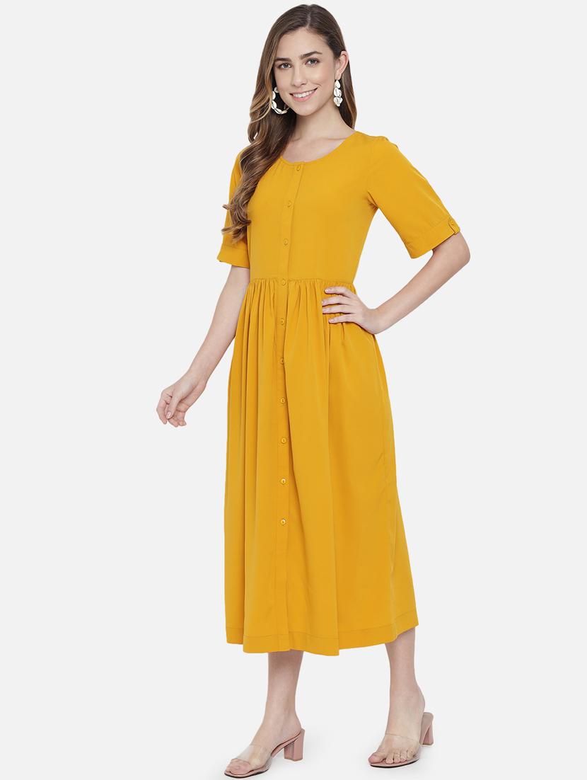 women's fit & flare geometric dress - 18396443 - Standard Image - 2