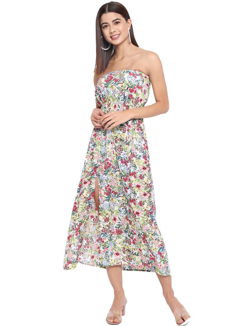 women's tube floral dress - 18396457 -  Standard Image - 2