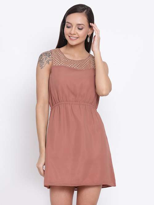 women's solid dress - 18396467 - Standard Image - 0