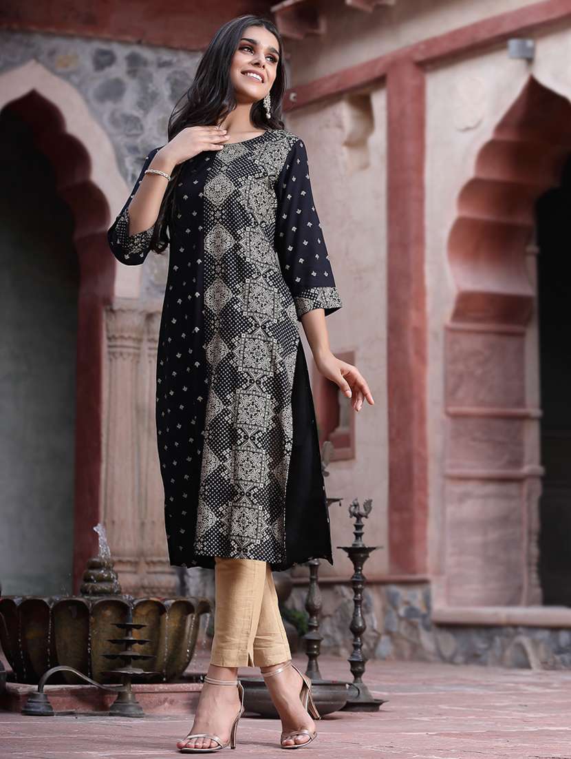 women's straight kurta - 18396799 -  Standard Image - 2