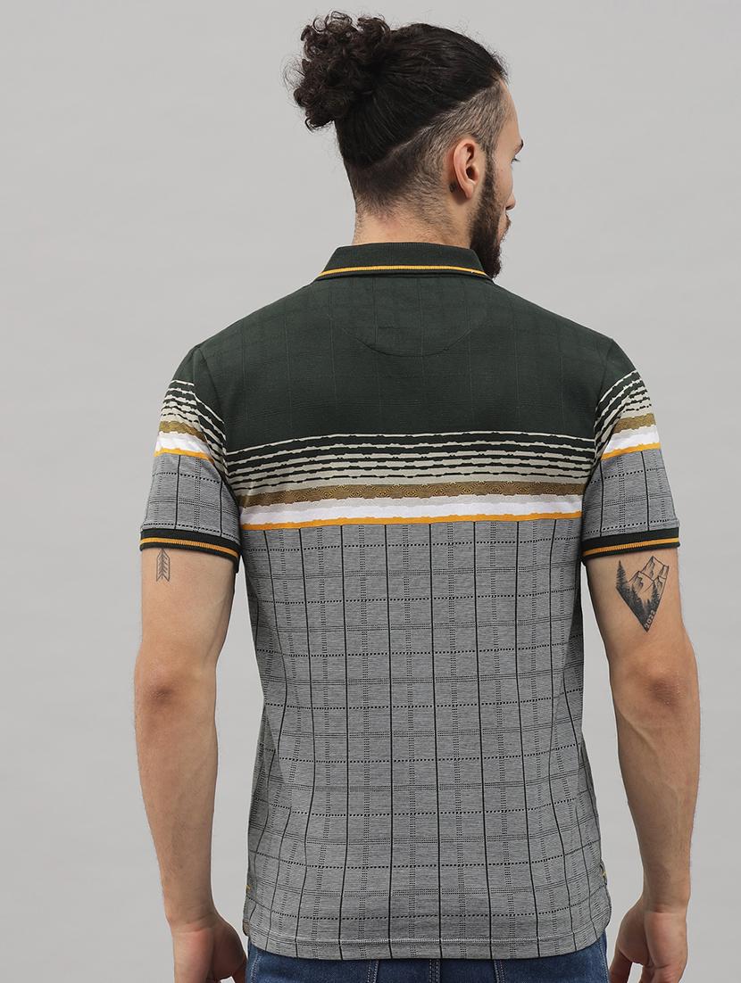 green checkered polo t-shirt - 18396812 - Standard Image - 2
