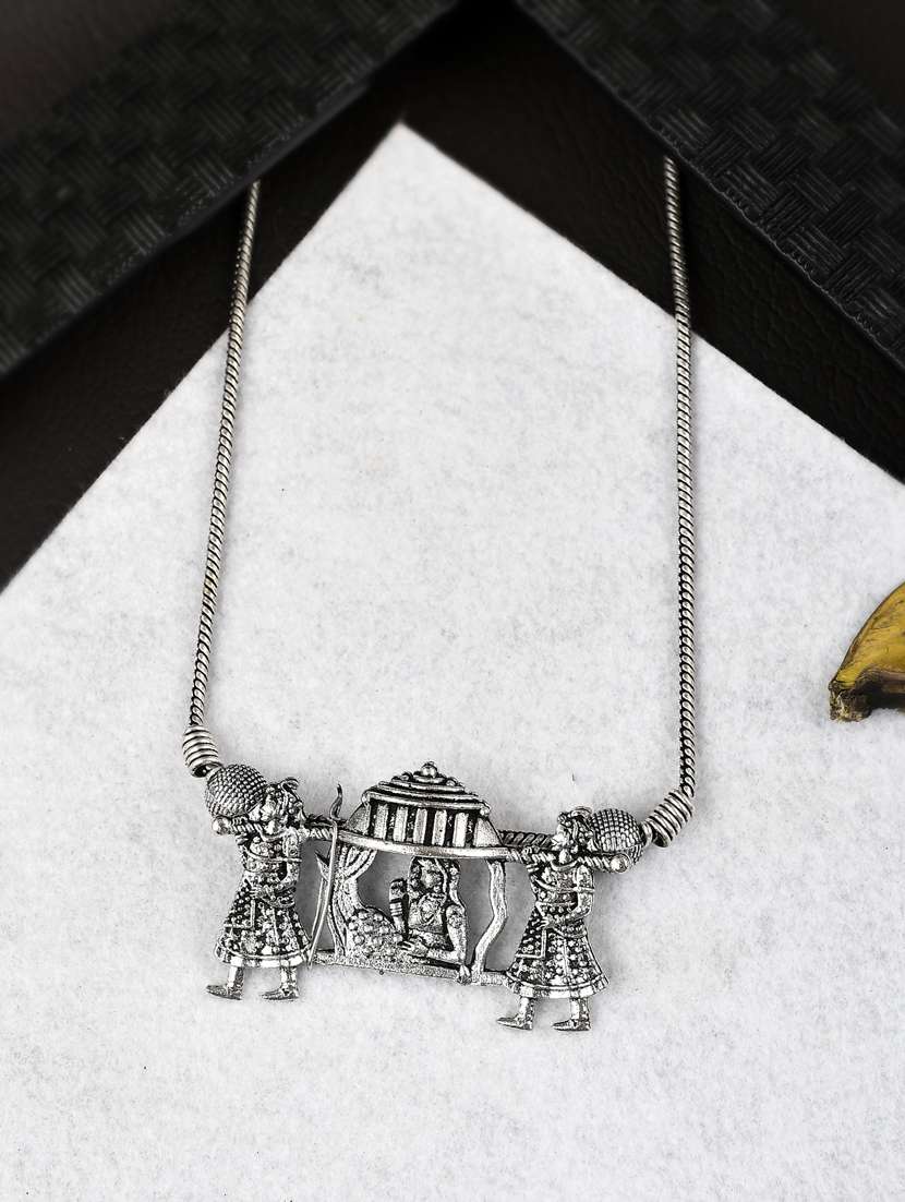 silver brass pendant