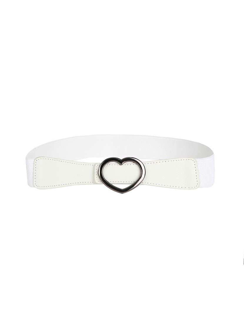 white leatherette (pu belt