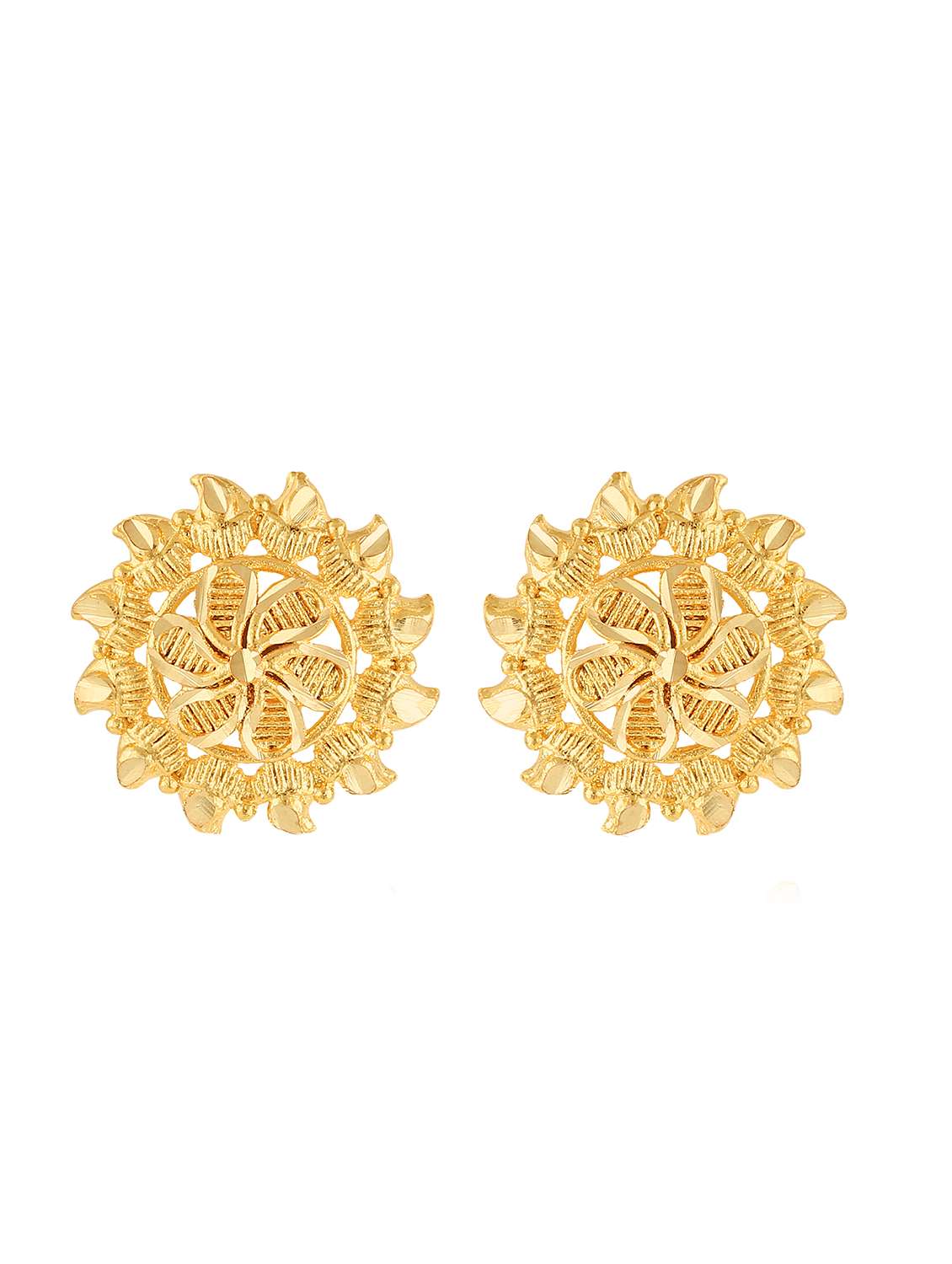 gold brass studs earring