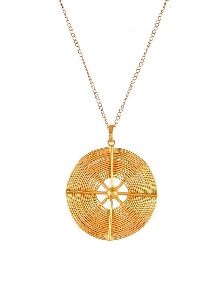 Gold Tone Chain Pendant