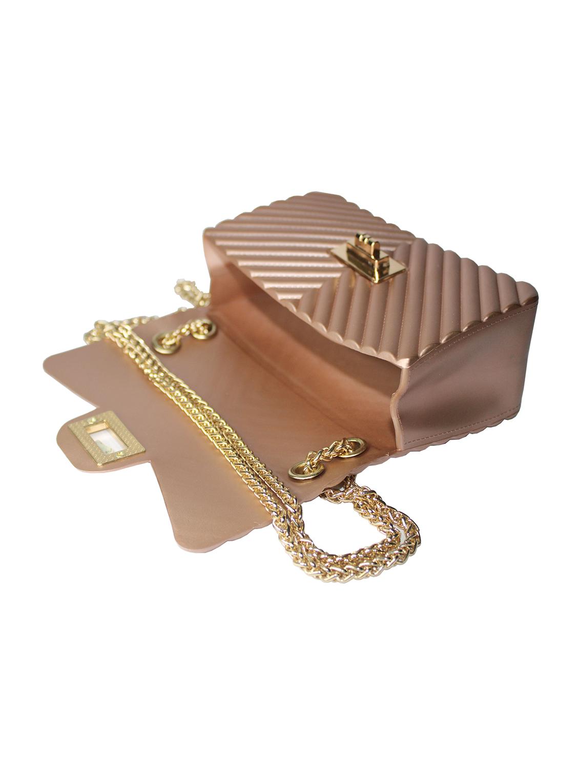 pink textured regular sling bag - 18398231 - Standard Image - 2