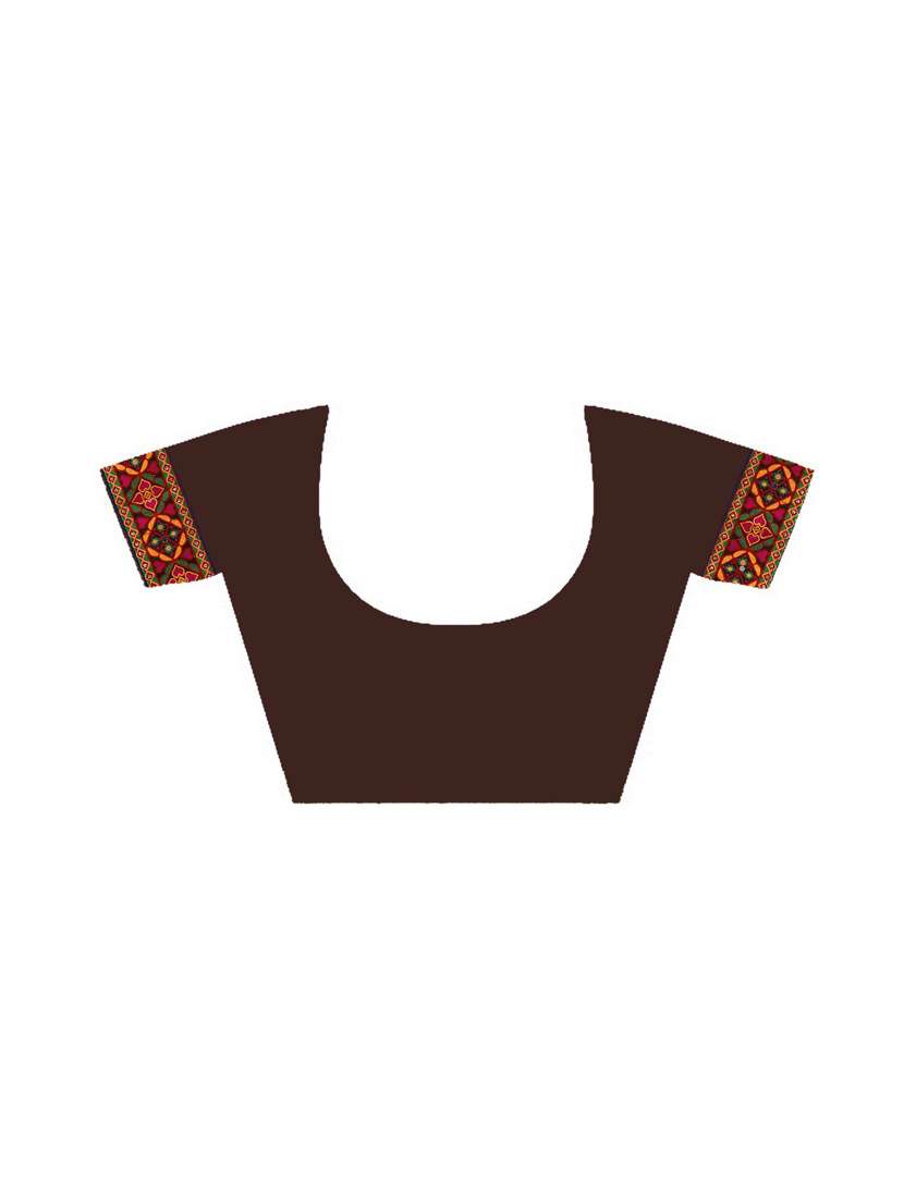 women's solid with work beige colored saree with blouse - 18398232 -  Standard Image - 2