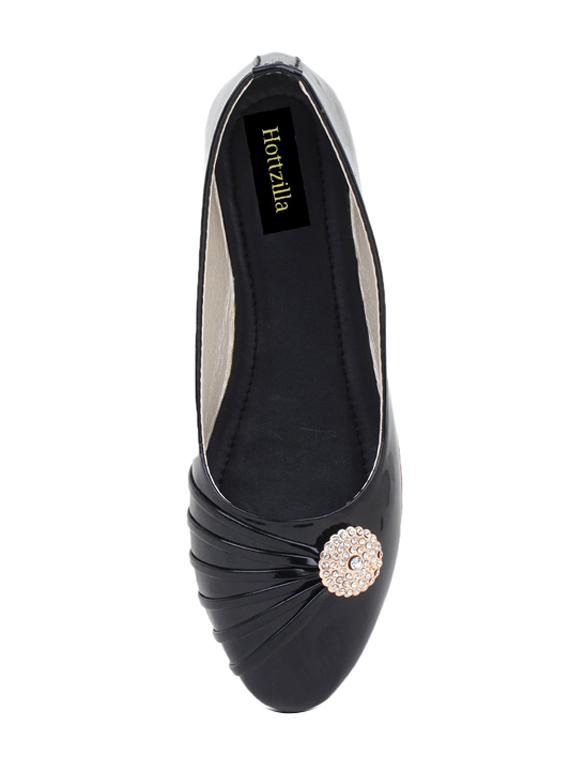 black slip on sandal - 18398521 - Standard Image - 2