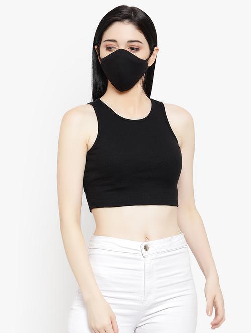 women's crop round neck top - 18399603 -  Standard Image - 0