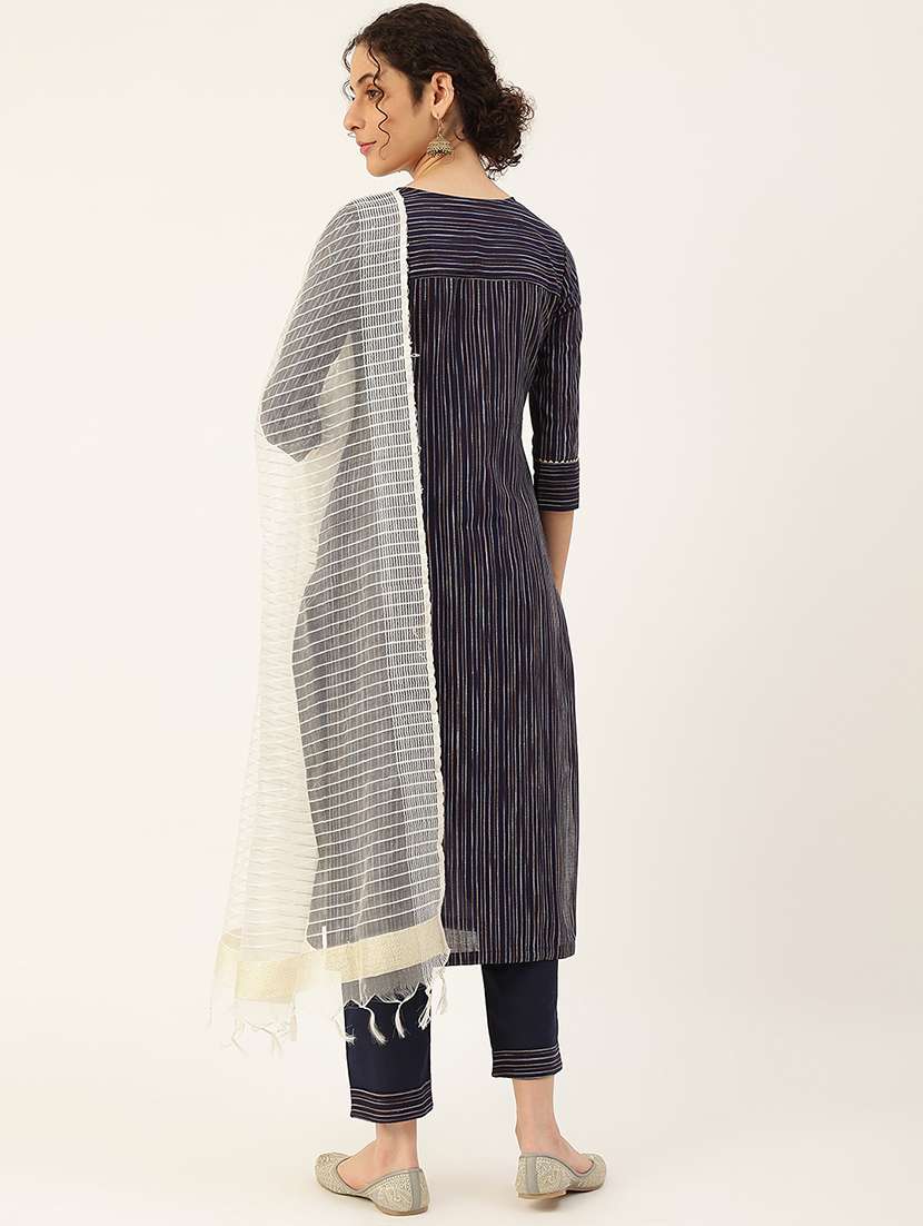 navy gota patti suit set - 18399632 -  Standard Image - 2