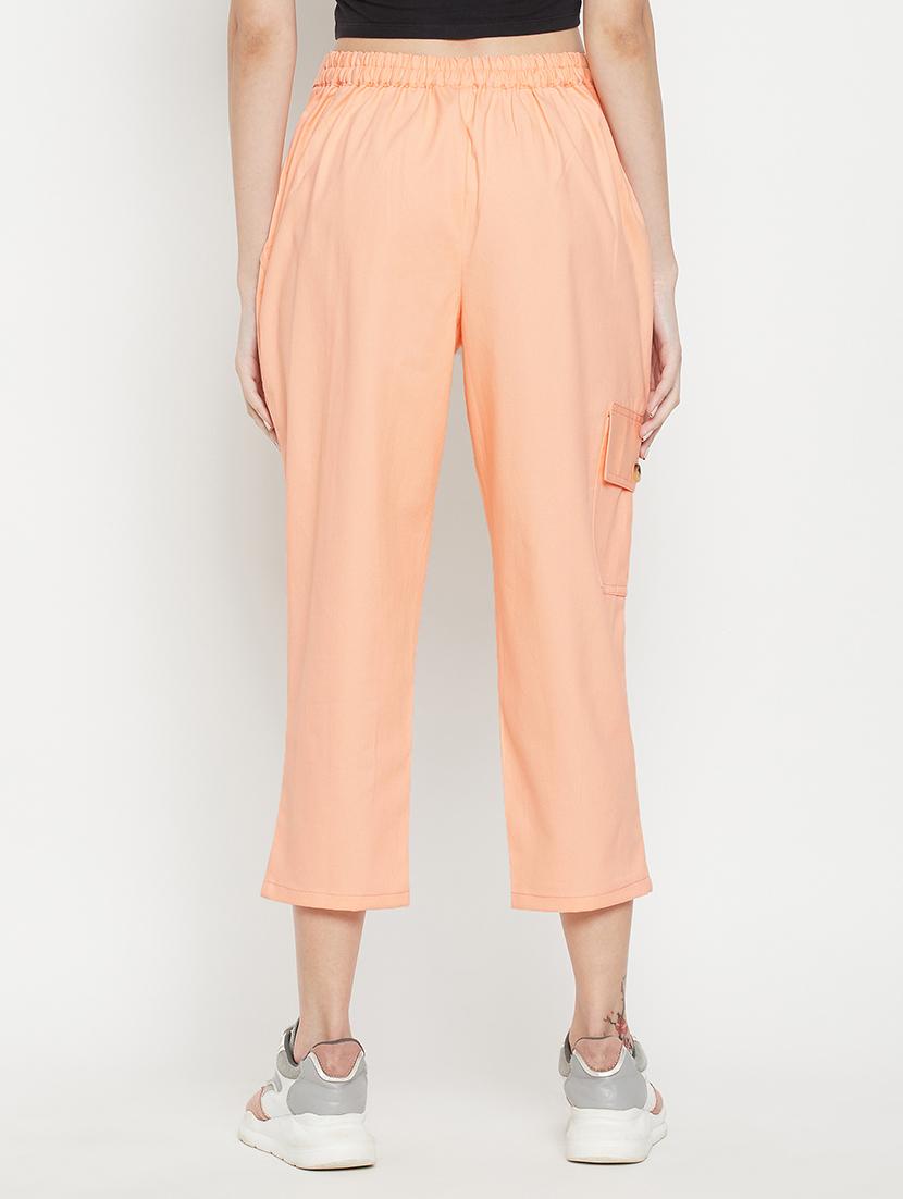 tie front solid cropped trouser - 18399732 - Standard Image - 2