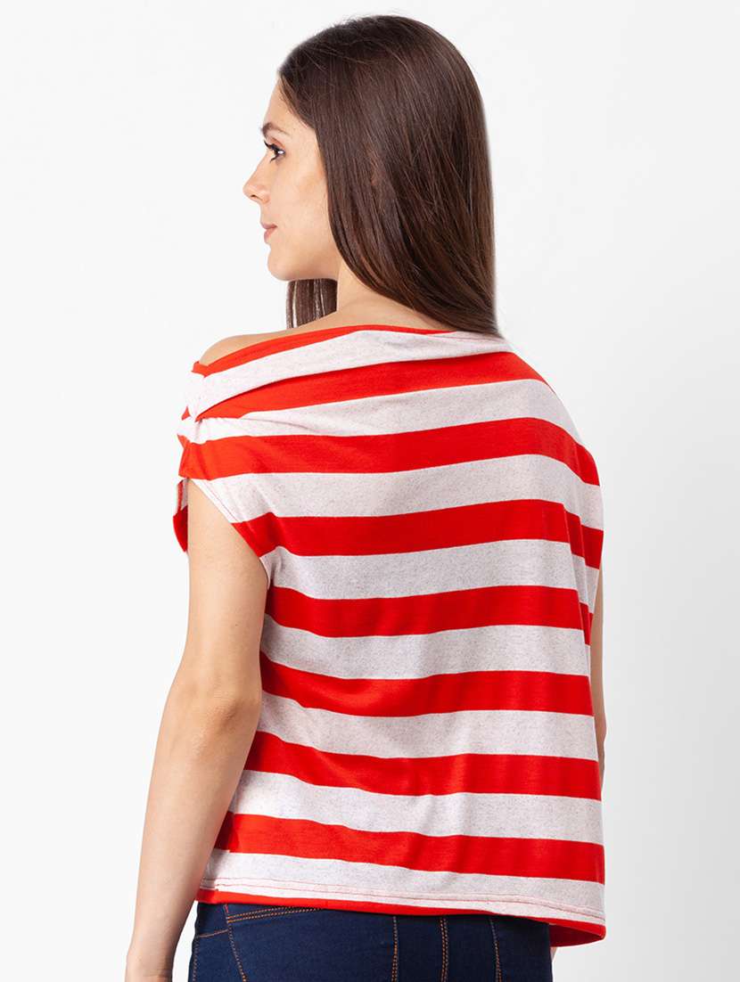 women's straight boat neck top - 18400243 -  Standard Image - 2
