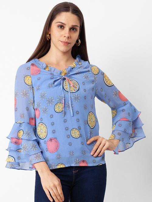 women's straight v neck top - 18400245 - Standard Image - 0