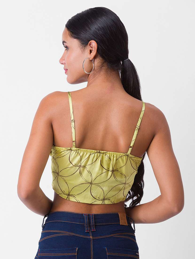 women's crop shoulder strap top - 18400252 -  Standard Image - 2