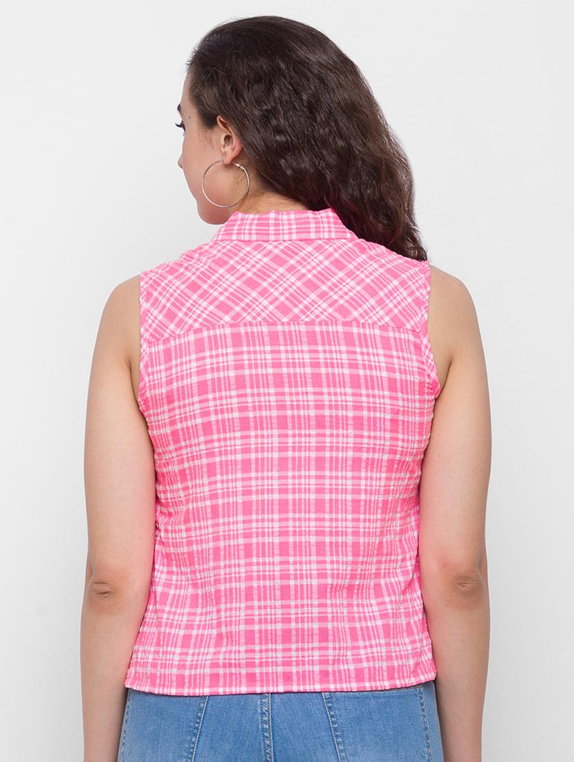 women's straight collared top - 18400258 - Standard Image - 2