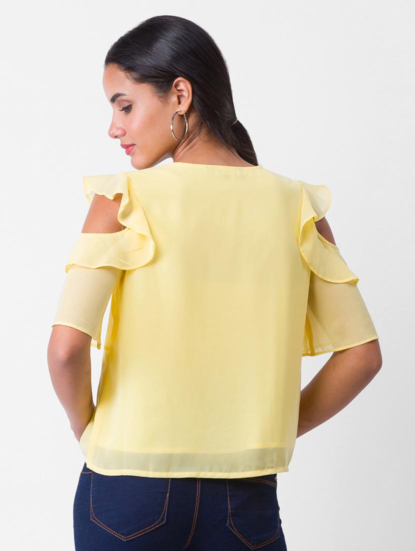 women's straight round neck top - 18400259 - Standard Image - 2