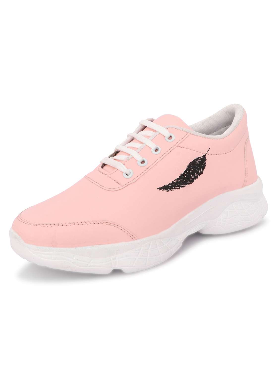 pink mesh laceup sneakers - 18401382 -  Standard Image - 2