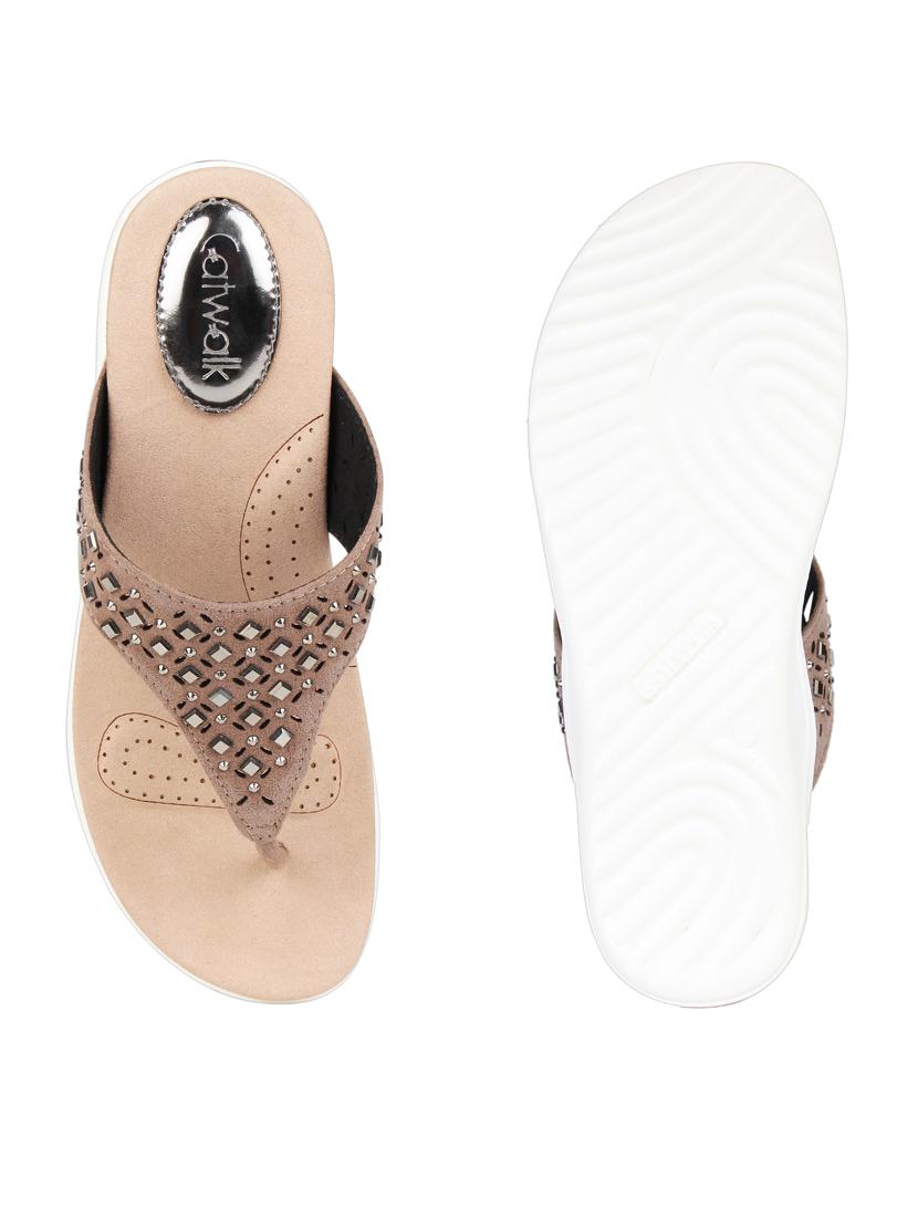 blue synthetic open thong sandals - 18401981 - Standard Image - 2
