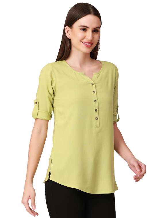 women's straight notch neck top - 18402167 -  Standard Image - 2