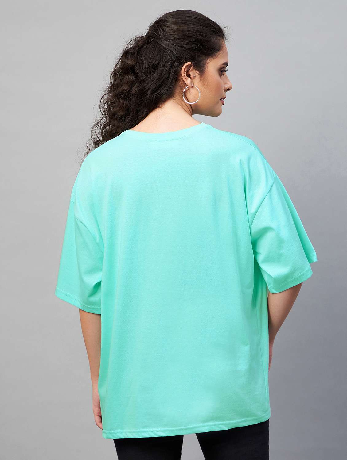 women's chest print round neck t-shirt - 18402844 -  Standard Image - 2