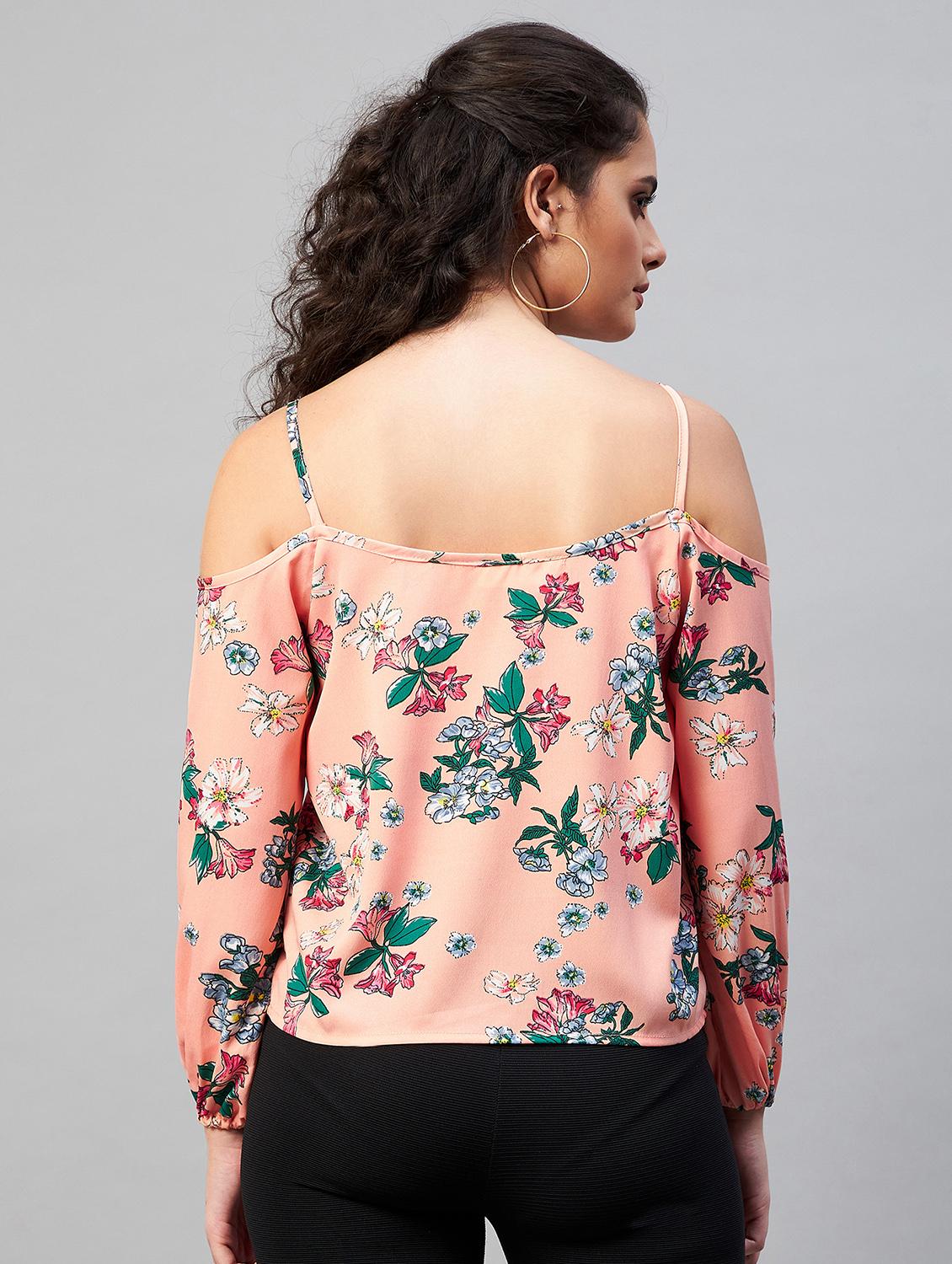 women's straight shoulder strap top - 18402852 - Standard Image - 2
