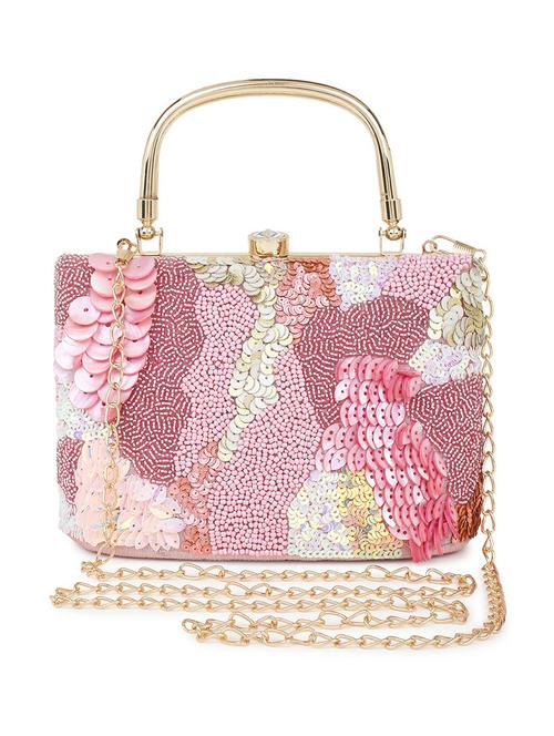 pink embellished box clutch - 18402895 -  Standard Image - 0