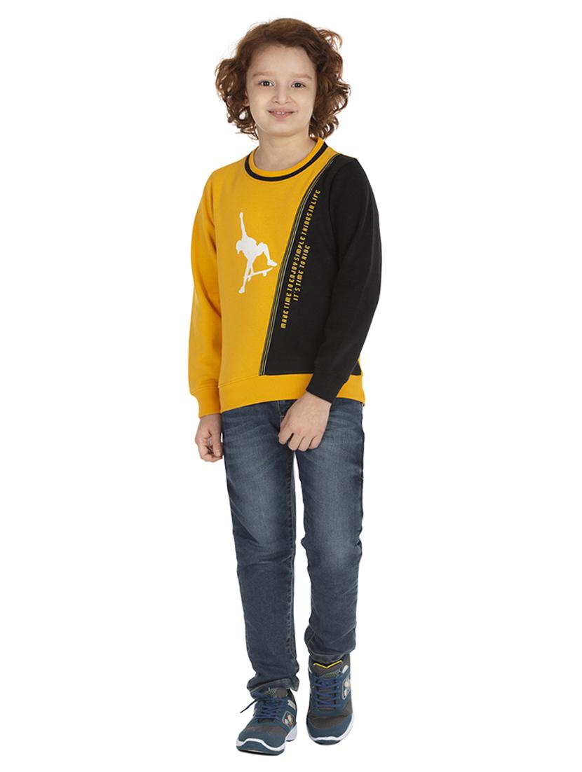 round neck color block sweatshirt - 18404211 - Standard Image - 2