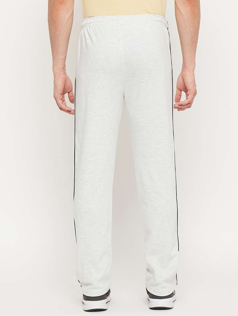 white solid full length track pant - 18404446 -  Standard Image - 2