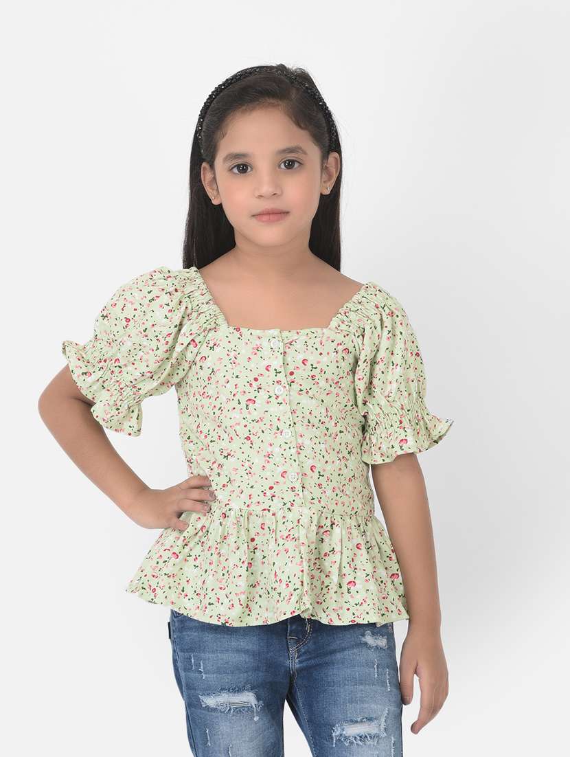 girls square neck top
