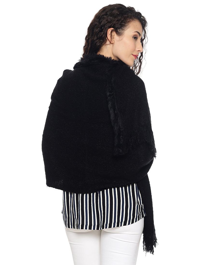 long sleeved solid poncho - 18405092 - Standard Image - 2