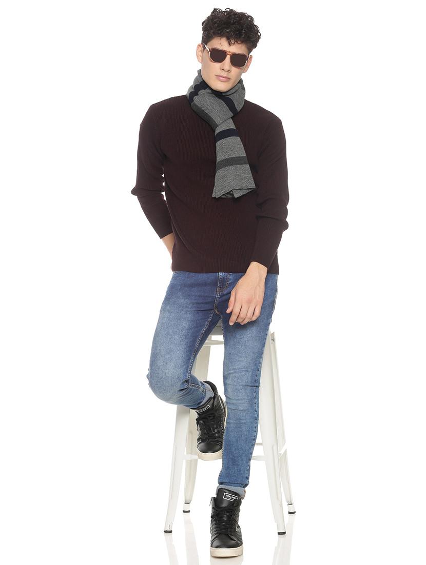 black striped muffler - 18405130 - Standard Image - 2